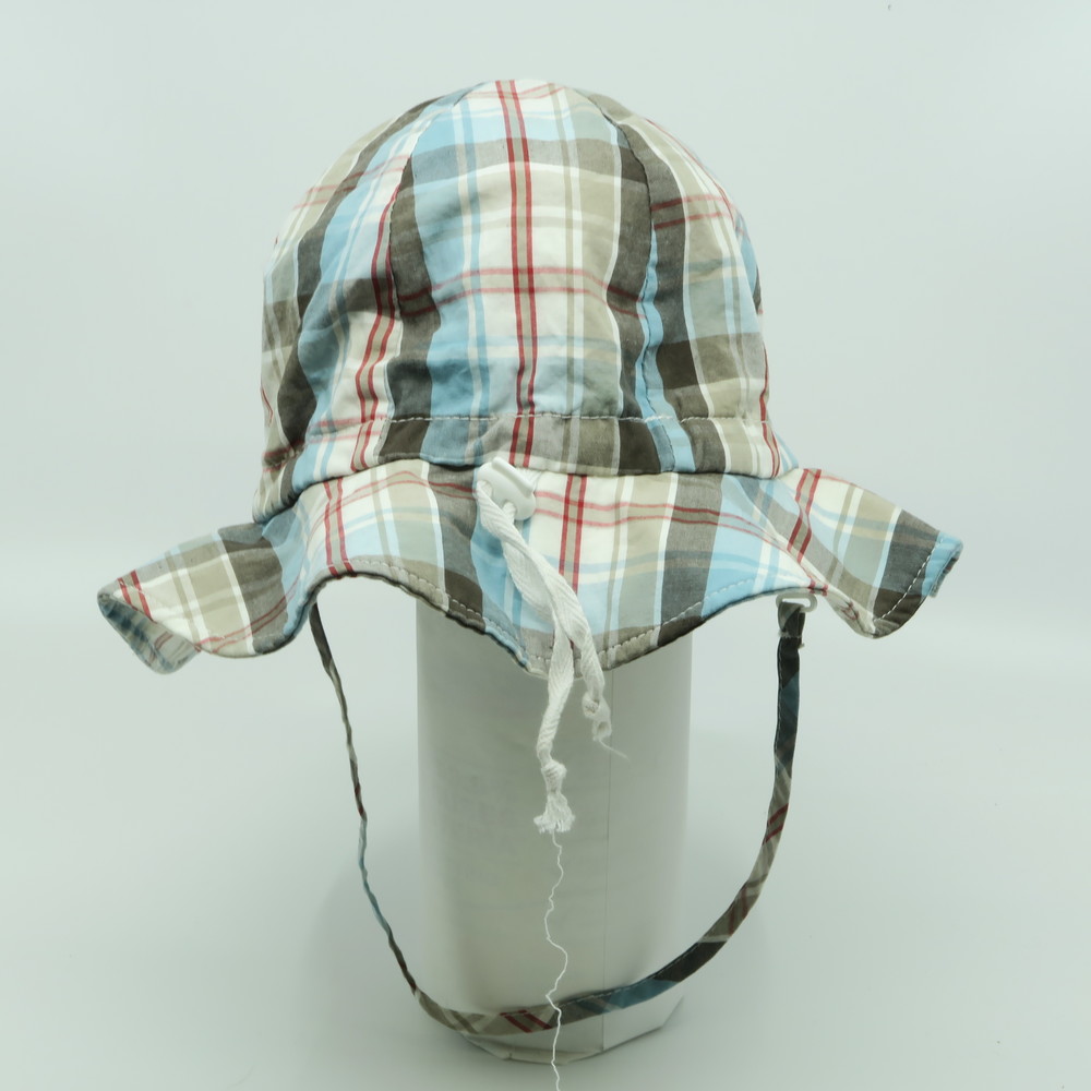 Twinklebelle Unisex Plaid Sun Hat size: Toddler Medium